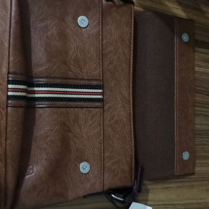 New Leather Brown Colour Office Bag