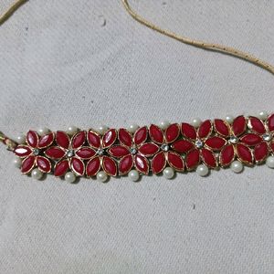 Red Colour Jewellery Set