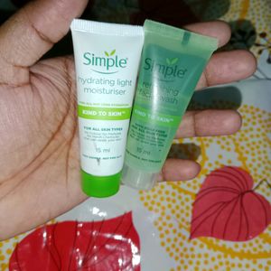 Simple Face Wash & Moisturizer Combo