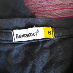 Bewakoof Up In Smoke Black Tshirt