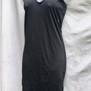 I. BLACK HALTER NECK BODYCON