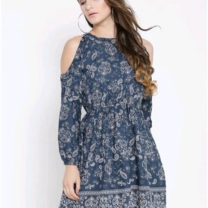 Paisley print cotton dress (M, 34/35")