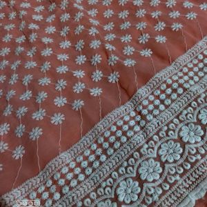 New georgette chikankari kurti