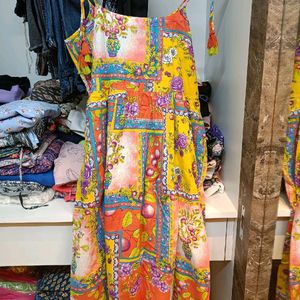 Multi Colorful Printed Dress