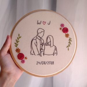 Free Gift Wrapping Embroidery Portrait