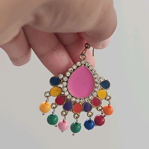 Combo Of Multicolored Earrings + Oxidized Earring