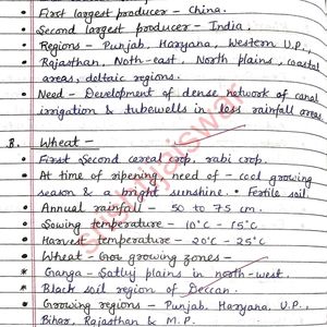 UPSC NCERT Class 10 Social Science Geography Notes