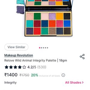 MakeUp Revolution: Integrity Eyeshadow Palette