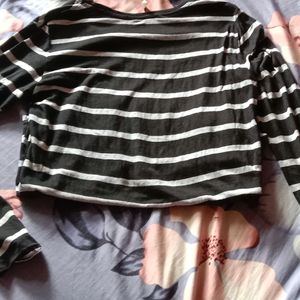 Stripes Top ( Black&grey)