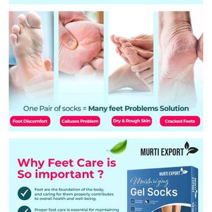 Moisturising Gel Socks for Cracked Heels