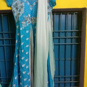 Women Anarkali Kurti With Dupatta.