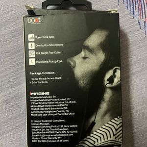 Boat Bassheads 225 Earphones With Box Documentaries And Extra Eartips