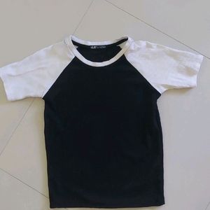 Black And White Baby Tee