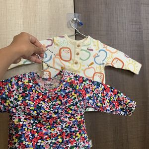 Set Of 2 Baby Tops