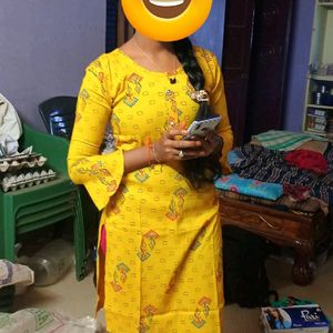 Women Yellow Kurti