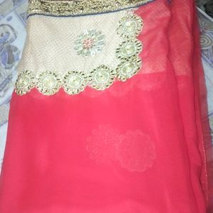 Red 🔴 Fancy  Silk Saree