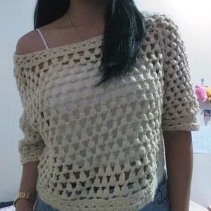 Mesh Crochet Top