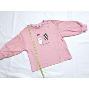 Kids Pastel Pink Knitted T shirt high quality