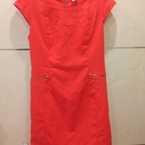 Orange Midi Dress From Vero Moda