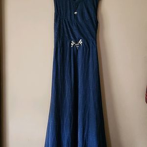 Navy Blue Party Gown