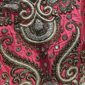 kundan hand work gown