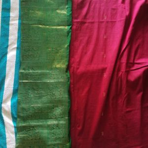 💥Price Drop💥Chanderi Cotton Pattu Saree