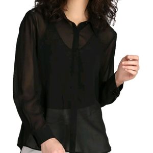 Sale🔥Black Georgette Shirt For Women