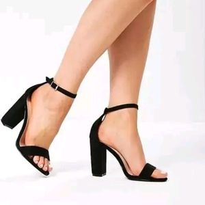 Black Block Heels