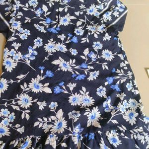 Navy Blue Vietnamese Dress