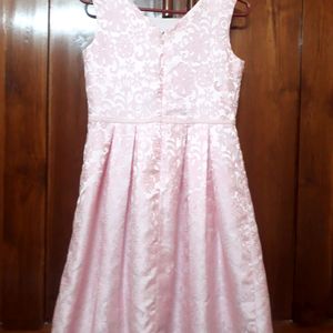 🔥Lowest Sale Price🔥Silk Pink Dress For Girls