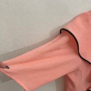 Peach Ruffled Top