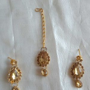 Mangtika And Earrings