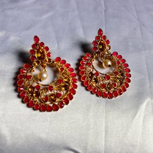 Pink Stone Earring