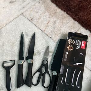 Pack Of 5 Knife Kitchen Scissors Peeler