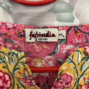 Fabindia Short Pink Kurti