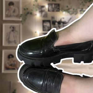 Black Platform Loafer