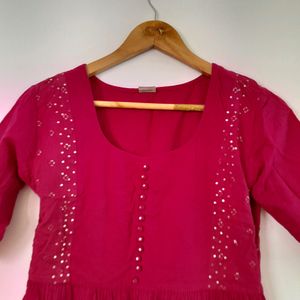 Rose Pink Casual Kurta (Women's)