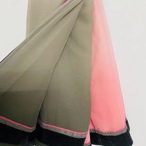 New Multi Colour Saree With Princess Cut Blouse