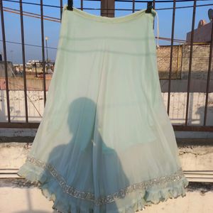 Pastel Green Long Skirt