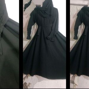 High Quality Big Flair Abaya Set