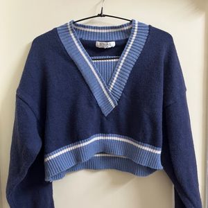 Pintrest Blue Aesthetic Baggy Sweater