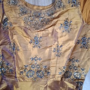 Gown For Girls Or Women With Beautiful Dupatta