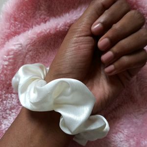 White Scrunchie