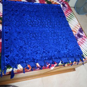 Brand New Royal Blue Colour Velvet Stole/dupatta