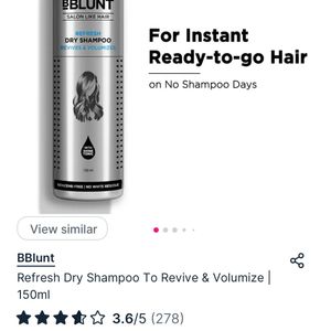 Bblunt Refresh Dry Shampoo Revives & Volumizes