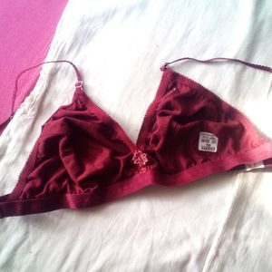 New Dori Bra Maroon Colour Unused