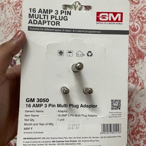 3 Pin Multi Plug. 16amp