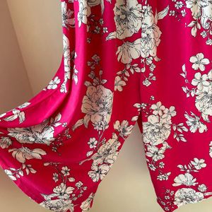 Beautiful Floral Pink Jumpsuit