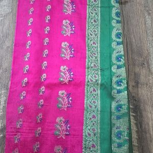 Banarasi Silk Saree Pink