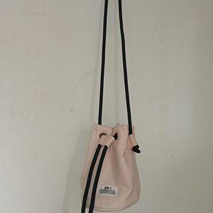 Miniso Pastel Pink Potli Sling Bag.